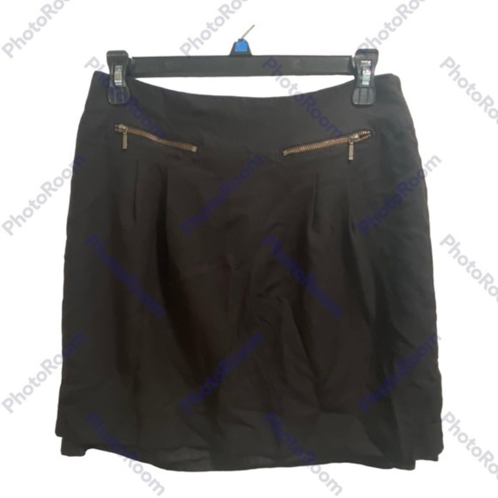 Ann Taylor LOFT‎ Black Solid Chic Pencil Skirt size 4